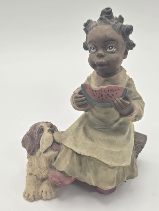 martha holcombe Other - Martha Holcombe's "All God's Children" figurine Vintage Resin Child And Dog